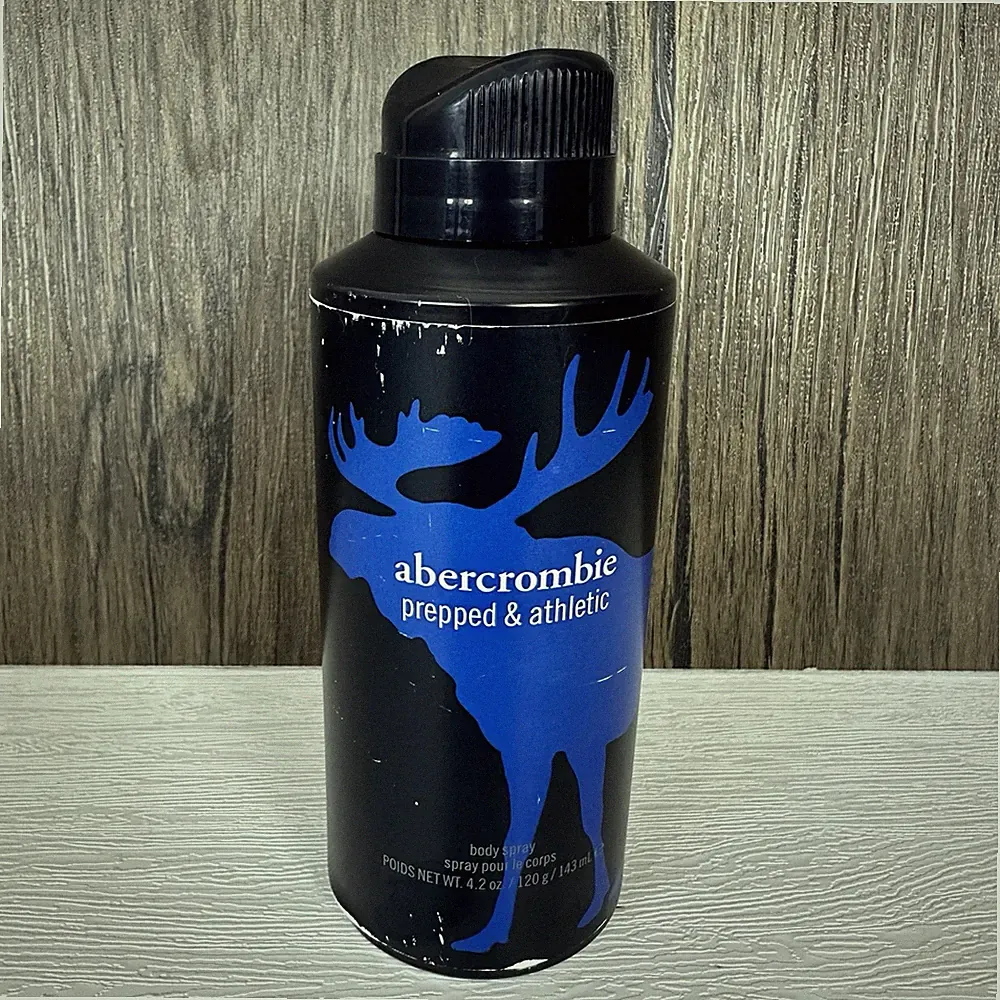 Abercrombie Prepped & Athletic Body Spray 4.2 oz Moose Logo Men Teen Fragrance