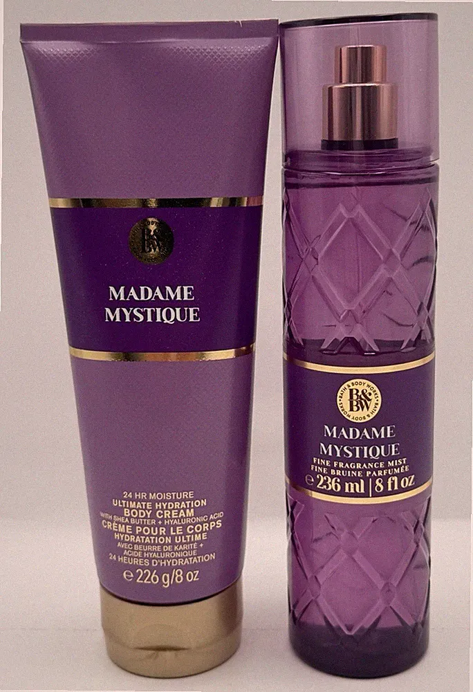 Bath & Body Works Madame Mystique Gift Set Full Size Body Cream & Fragrance Mist