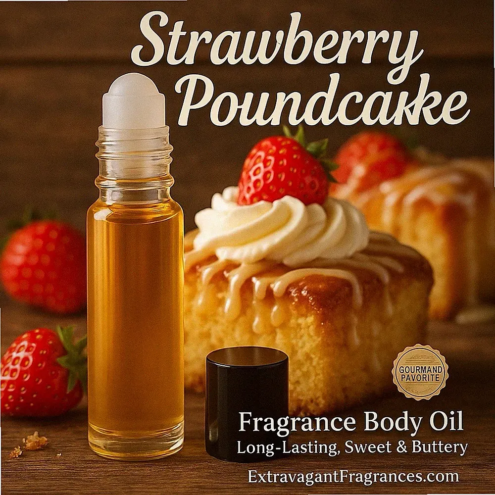 Strawberry Poundcake Perfume Body Oil 1/3 Oz (10ml) Roll-on (Unisex)