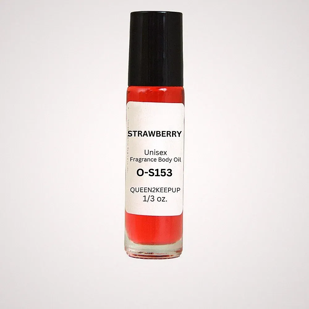 Strawberry (Unisex) Body Oil 10 ml Fragrance Similar 1/3 oz Roll-On Scent